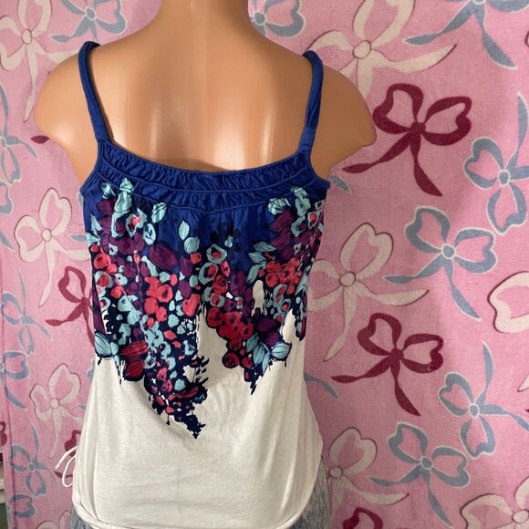 American Eagle Outfitters Boho Floral Print Colorful Spring Tank Top XS 04/09 - Picture 5 of 9